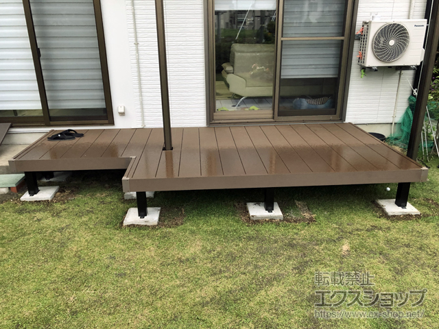 新潟県上越市ののウッドデッキ リウッドデッキ 200 施工例