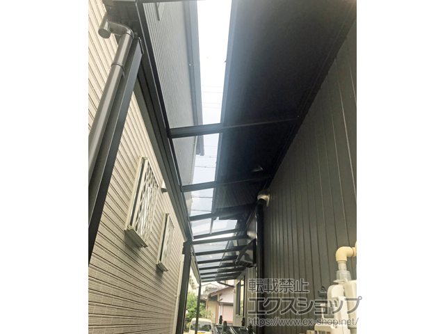 岐阜県羽島郡笠松町ののテラス屋根 ソラリア F型 テラスタイプ 単体 積雪〜20cm対応 施工例
