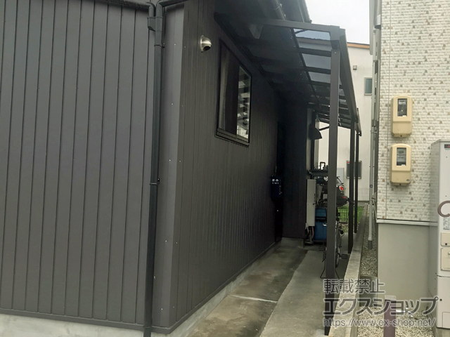 岐阜県羽島郡笠松町ののテラス屋根 ソラリア F型 テラスタイプ 単体 積雪〜20cm対応 施工例