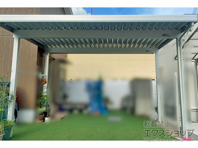 京都府舞鶴市ののカーポート 【保証外】レオンポートneo 2台用  積雪〜50cm対応 施工例