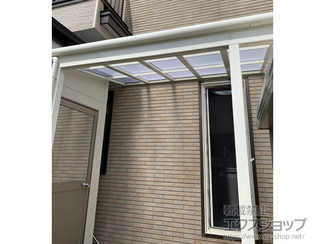 北海道札幌市ののテラス屋根 スピーネ F型 3000 テラスタイプ 単体 積雪〜100cm対応 施工例