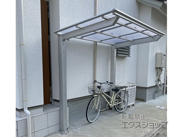 和歌山県有田郡湯浅町ののサイクルポート・駐輪場 ネスカFミニ (フラットスタイル) 積雪〜20cm対応 施工例