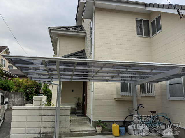 福岡県春日市ののカーポート ソリッドポート 積雪〜20cm対応 施工例