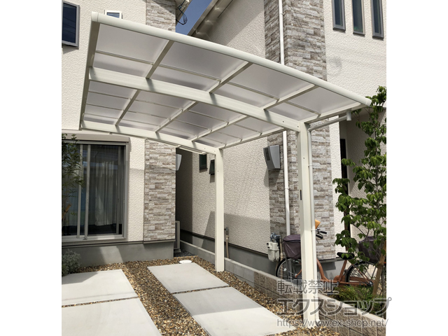 大阪府八尾市ののカーポート レイナポートグラン　積雪〜20cm対応 施工例