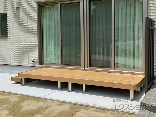 大阪府寝屋川市ののウッドデッキ リウッドデッキ 200 施工例