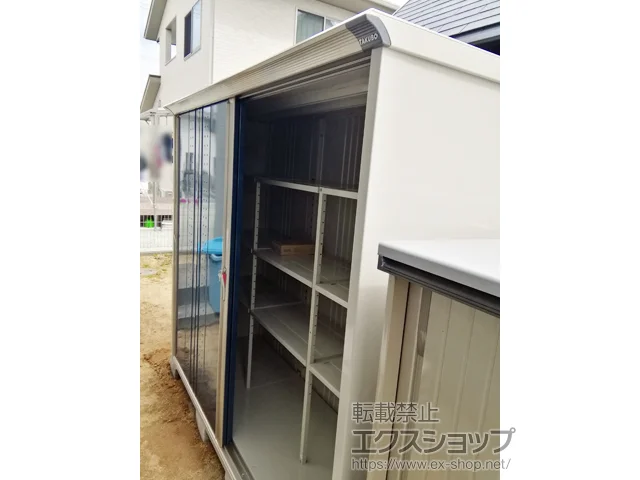 兵庫県加東市のタクボの物置・収納・屋外倉庫 グランプレステージジャンプ 2247×750×1900 GP-227A-F-DB 施工例