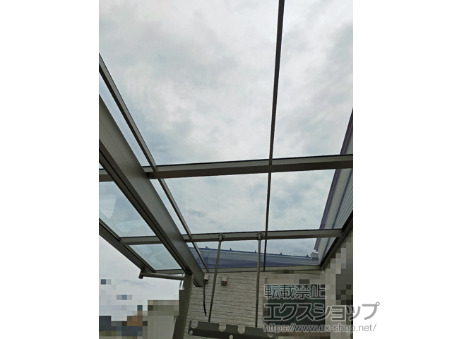 兵庫県尼崎市ののバルコニー・ベランダ屋根 スピーネ F型 屋根タイプ 単体 積雪〜20cm対応 施工例