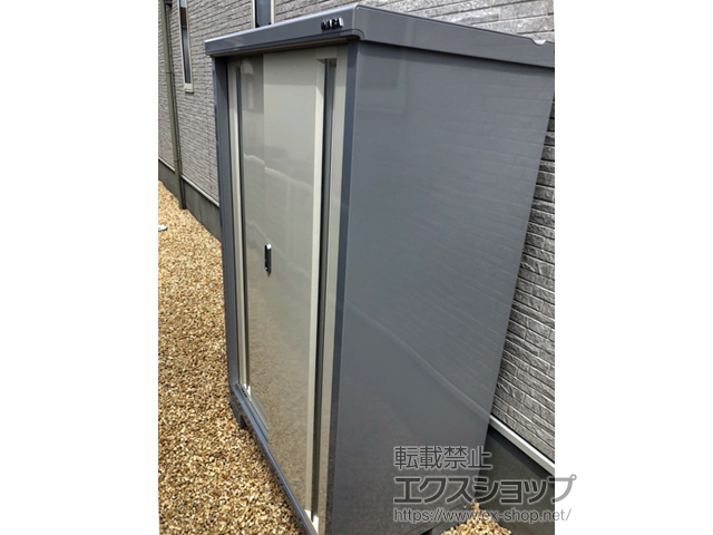 千葉県富津市のの物置・屋外倉庫 シンプリー 一般型 1100×615×1603 MJX-116D-FW 施工例