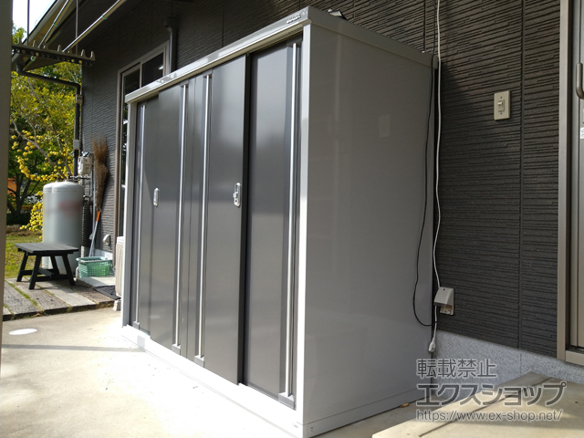 山口県下関市のの物置・屋外倉庫 シンプリー 一般型 1940×755×1603（MJX-197D-P） MJX-197D-P-PG 施工例