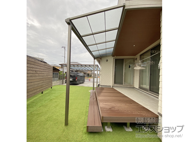 香川県高松市ののウッドデッキ 樹ら楽ステージ 木彫 施工例