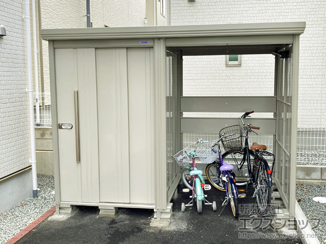 兵庫県加古郡稲美町のの物置・屋外倉庫 Mr.ストックマン プラスアルファ 一般型（TP-2815） TP-2815-W 施工例