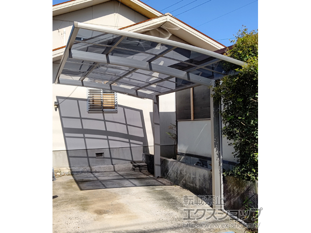 福岡県直方市ののカーポート プレシオスポート 積雪〜20cm対応 施工例