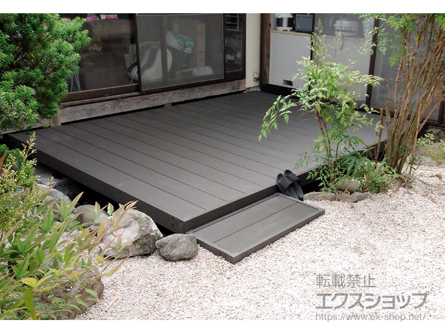 島根県安来市ののウッドデッキ リウッドデッキ 200 施工例