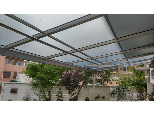 福岡県春日市ののテラス屋根 ソラリア F型 テラスタイプ 単体 積雪〜20cm対応 施工例