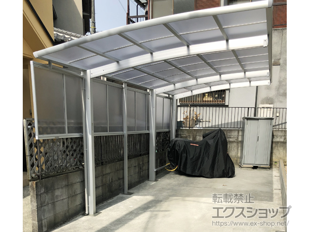 大阪府河内長野市ののカーポート レイナポートグラン 延長　積雪〜20cm対応 施工例