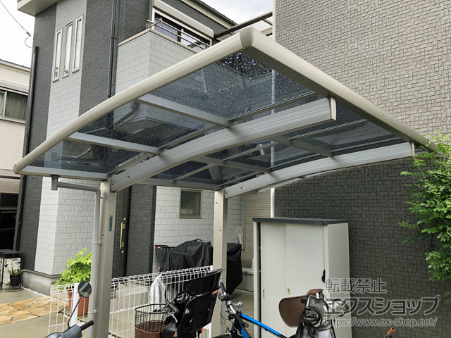 大阪府柏原市ののサイクルポート・駐輪場 プレシオスポート ミニ 積雪〜20cm対応 施工例