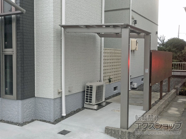 岡山県倉敷市ののサイクルポート・駐輪場 ネスカFミニ (フラットスタイル) 積雪〜20cm対応 施工例