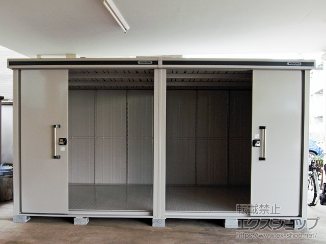 東京都世田谷区のの物置・屋外倉庫 エルモ 一般型 4430×2220×2358 扉2ヶ所タイプ（LMD-4422HW） LMD-4422HW-CB 施工例