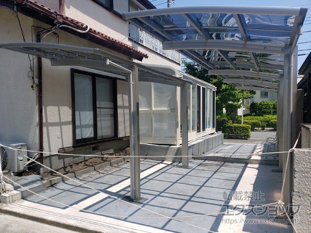 千葉県浦安市ののカーポート レイナポートグラン 縦連棟　積雪〜20cm対応 施工例