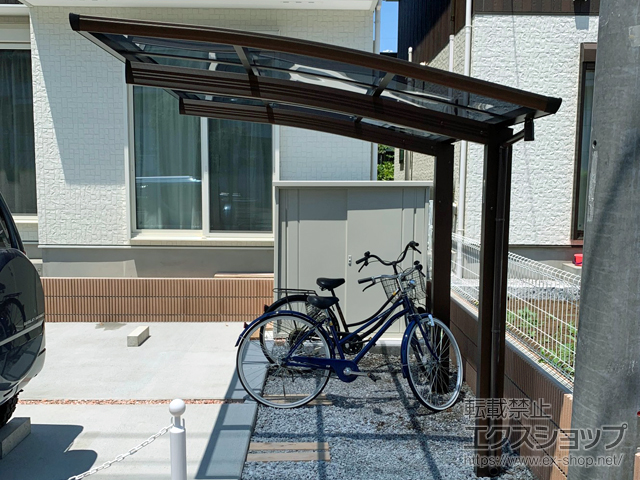 東京都東大和市ののサイクルポート・駐輪場 プレシオスポート ミニ 積雪〜20cm対応 施工例