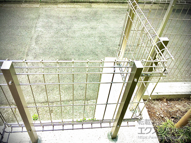 東京都八王子市ののフェンス・柵 ユメッシュE型 フリー支柱タイプ 施工例