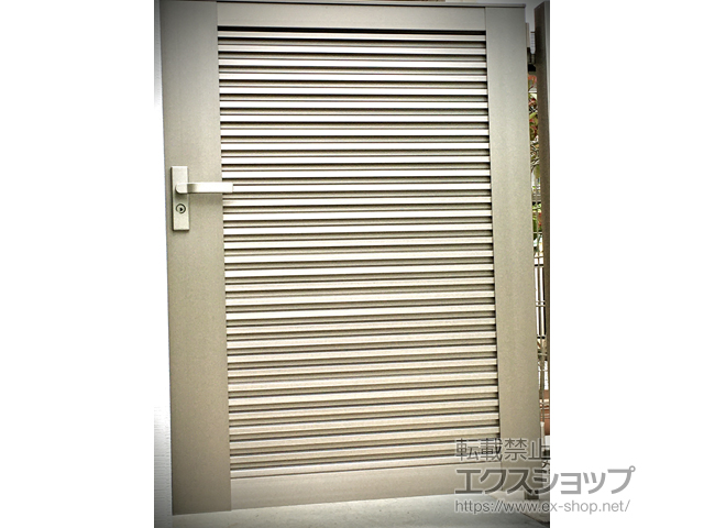 東京都八王子市のの門扉 開き門扉AB YM1型 片開き　柱使用 施工例