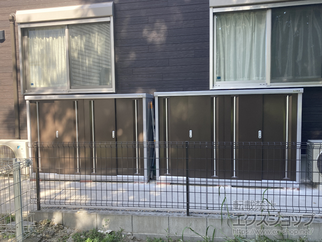 千葉県いすみ市のの物置・屋外倉庫 シンプリー 一般型 1940×515×1303（MJX-195C） MJX-195C-TB 施工例