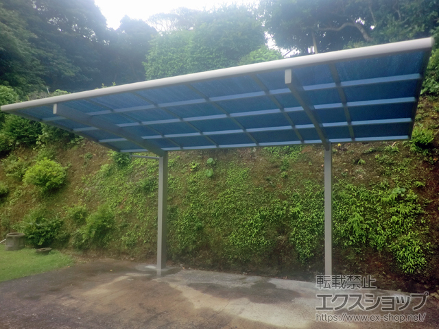 長崎県平戸市ののカーポート プレシオスポート 積雪〜20cm対応 施工例