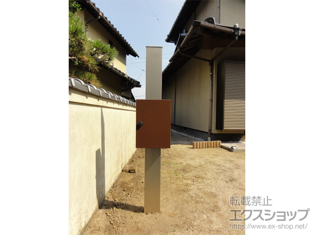 岡山県倉敷市のの機能門柱・ポスト シンプレオ ポストユニット 1型 #05 施工例