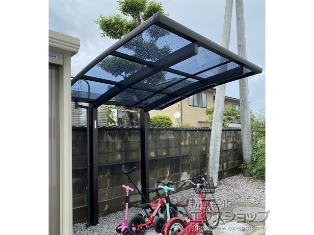 大分県豊後大野市ののサイクルポート・駐輪場 プレシオスポート ミニ 積雪〜20cm対応 施工例