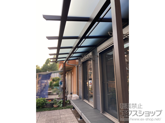 東京都八王子市ののテラス屋根 サザンテラス (パーゴラ仕様) テラスタイプ 単体　積雪〜20cm対応 施工例