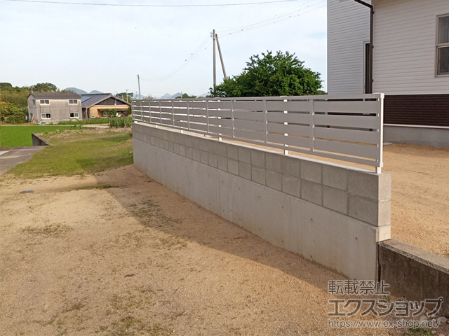 香川県木田郡三木町ののフェンス・柵 モクハイフェンス フリーポールタイプ 施工例