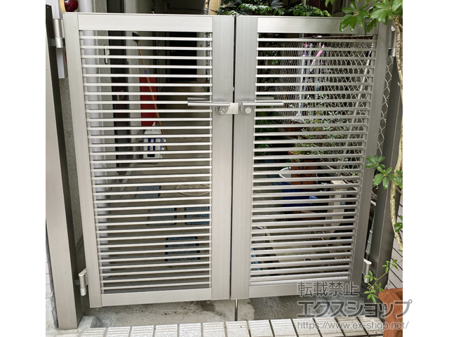 東京都板橋区のの門扉 開き門扉AB YR2型 両開き　柱使用 施工例