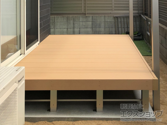 山口県下関市ののウッドデッキ リウッドデッキ 200 施工例