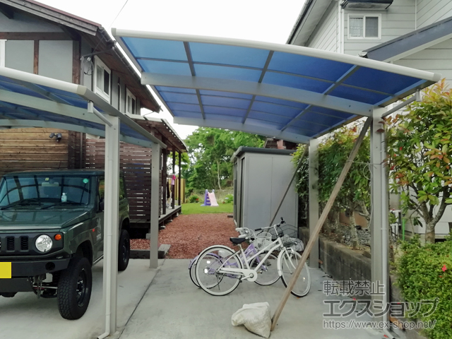 福岡県行橋市ののカーポート プレシオスポート 積雪〜20cm対応 施工例