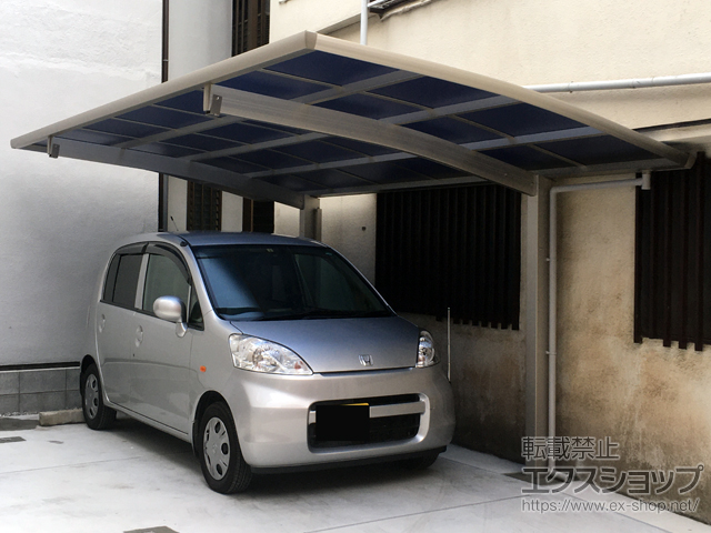 東京都荒川区ののカーポート プレシオスポート 積雪〜20cm対応 施工例