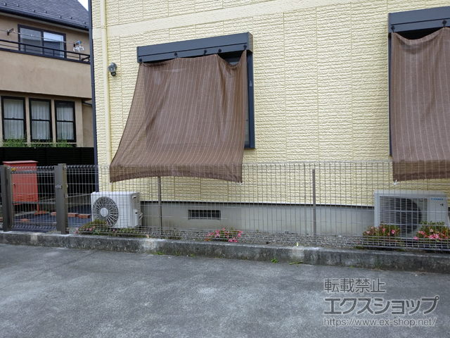 山梨県南アルプス市ののフェンス・柵 ユメッシュHR型 フリー支柱タイプ 施工例