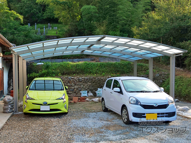 岡山県美作市ののカーポート レイナトリプルポートグラン　積雪〜20cm対応 施工例