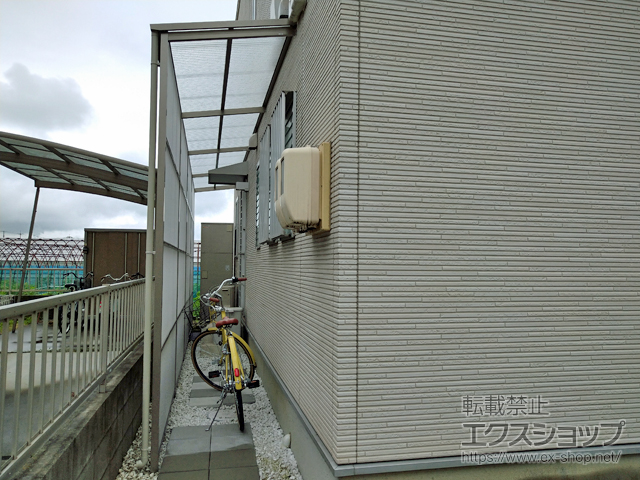 岡山県岡山市ののストックヤード オイトック 波板囲い 基本タイプ 積雪〜20?対応 施工例