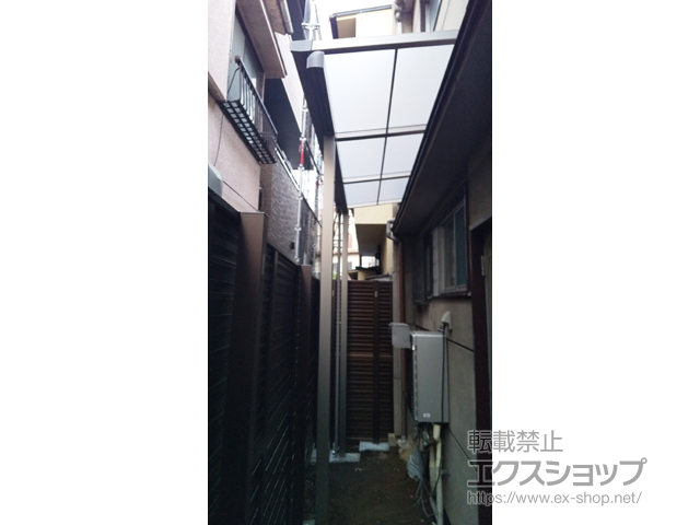 東京都北区ののテラス屋根 スピーネ F型 テラスタイプ 単体 積雪〜20cm対応 施工例