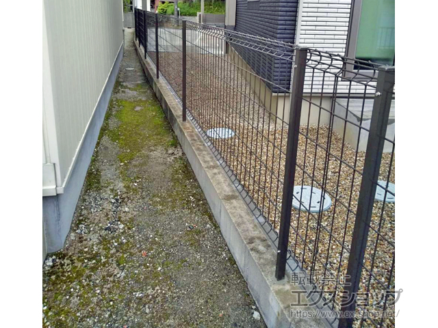 愛知県西春日井郡豊山町ののフェンス・柵 ハイグリッドフェンスUF8型 フリーポールタイプ 施工例