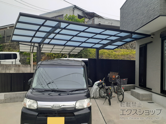 大阪府河内長野市ののカーポート レイナポートグラン　積雪〜20cm対応 施工例