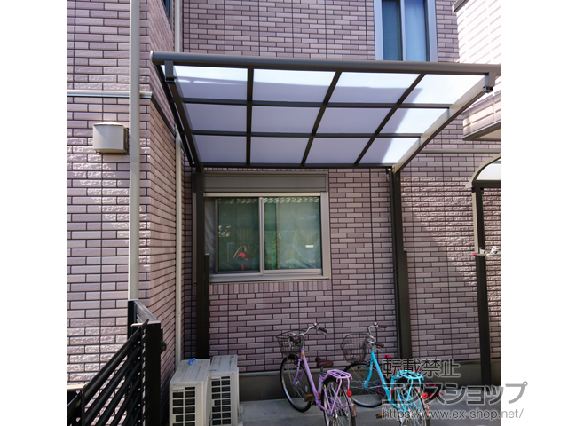 大阪府大阪市ののサイクルポート・駐輪場 ネスカRミニ (ラウンドスタイル) 積雪〜20cm対応 施工例