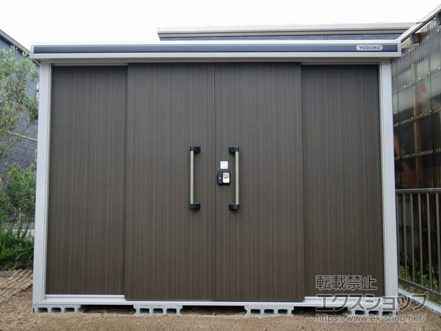 島根県松江市のの物置・屋外倉庫 エルモ 積雪型 2920×2220×2118（LMDS-2922） LMDS-2922-DW 施工例