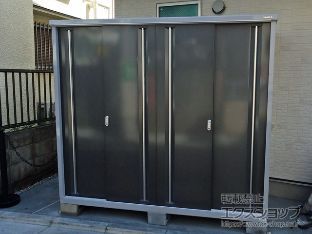 東京都杉並区のの物置・屋外倉庫 シンプリー 一般型 2160×905×1903（MJX-219E） MJX-219E-PG 施工例