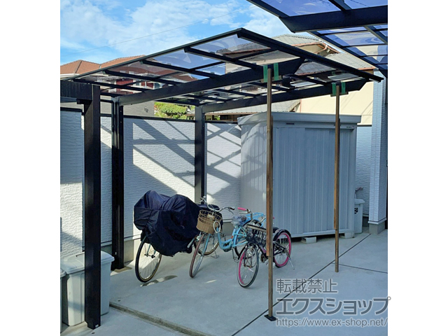 大阪府吹田市ののカーポート ネスカF (フラットスタイル) 積雪〜20cm対応 施工例