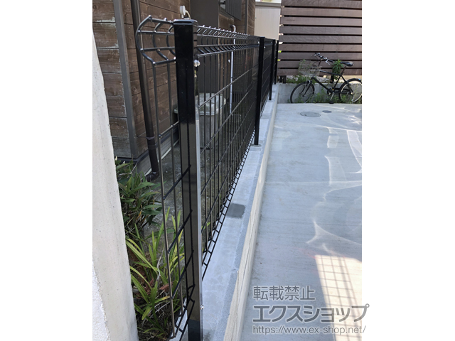 神奈川県鎌倉市ののフェンス・柵 ハイグリッドフェンスUF8型 フリーポールタイプ 施工例