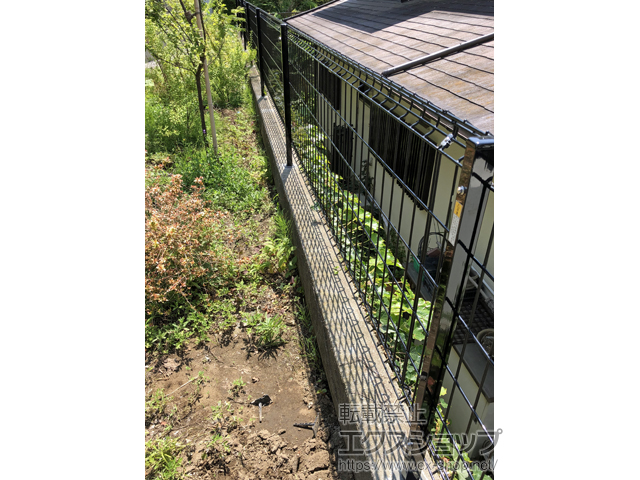 神奈川県鎌倉市ののフェンス・柵 ハイグリッドフェンスUF8型 フリーポールタイプ 施工例