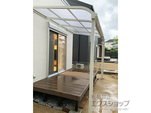 福岡県糟屋郡志免町ののテラス屋根 ソラリア R型 テラスタイプ 単体 積雪〜20cm対応 施工例