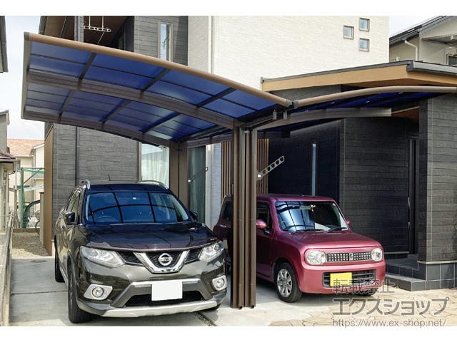 兵庫県加古川市ののカーポート レイナポートグラン Y合掌　積雪〜20cm対応 施工例